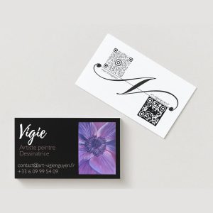 Cartes de visite Vigie recto verso