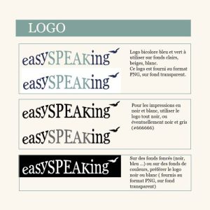 Déclinaison du logo Easyspeaking