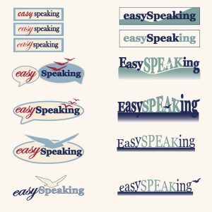 Etapes de la création logo du logo EasySpeaking