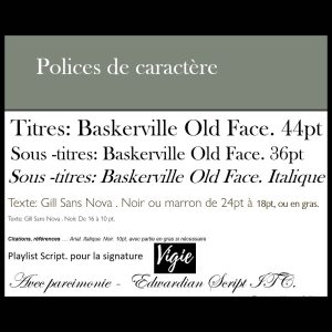 Polices de caractère de Vigie