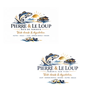 Visuel qui montre le logo d'origine et le logo vectorisé